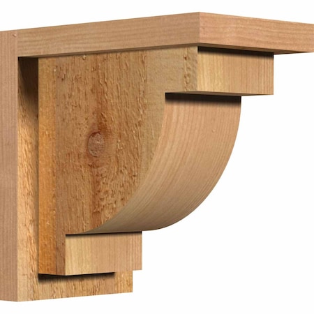 Ekena Millwork Alpine Rough Sawn Corbel w/Backplate, Western Red Cedar, 6"W x 10"D x 10"H COR06X10X10ALP01RWR